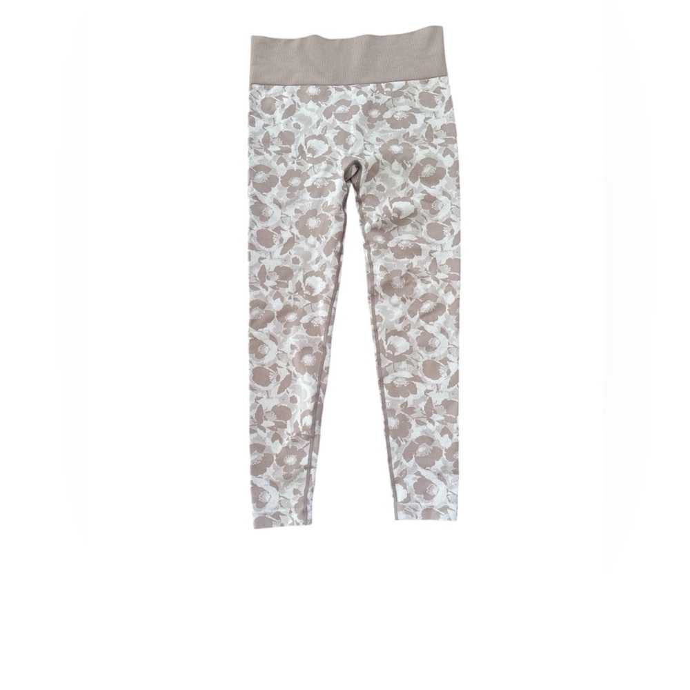 Anybody‎ seamless high waist legging’s plus size  1x taupe pink floral